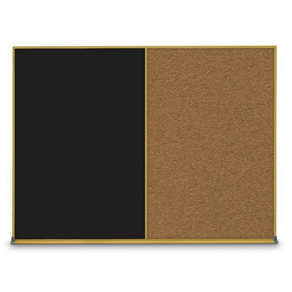 Double Door Radius Corkboard, 60"X36", B